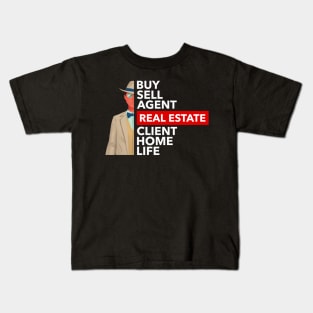 Real Estate Words Man Kids T-Shirt